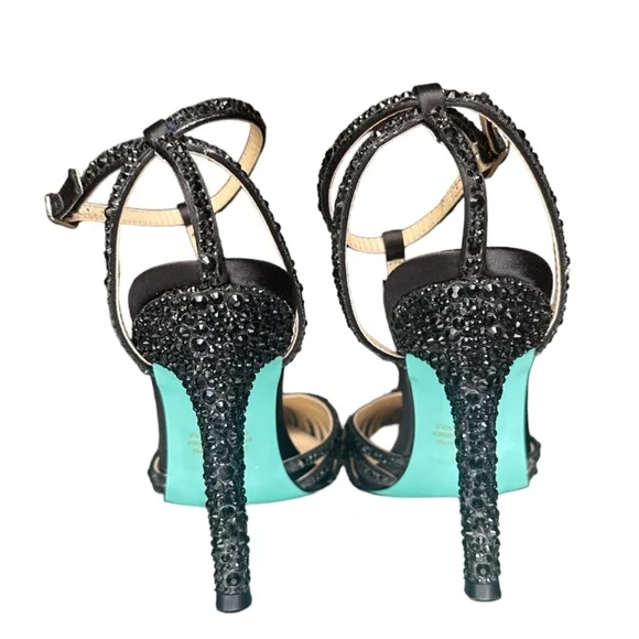 Betsey Johnson Diamond Crystal Strass Ali Pointed toe Heels - Picture 7 of 11